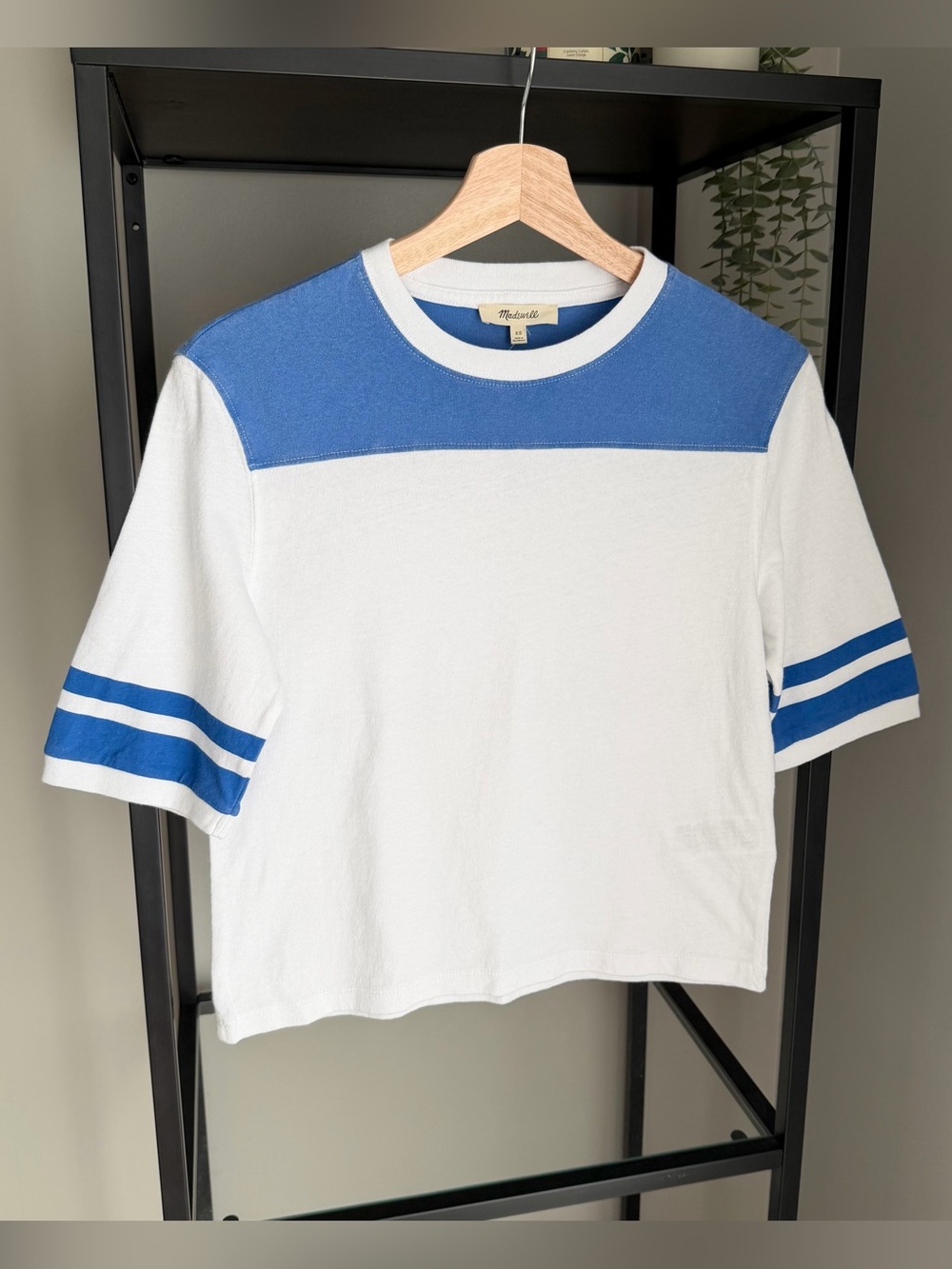 NWT Madewell The Relaxed Varsity Tee in Vintage Jersey
